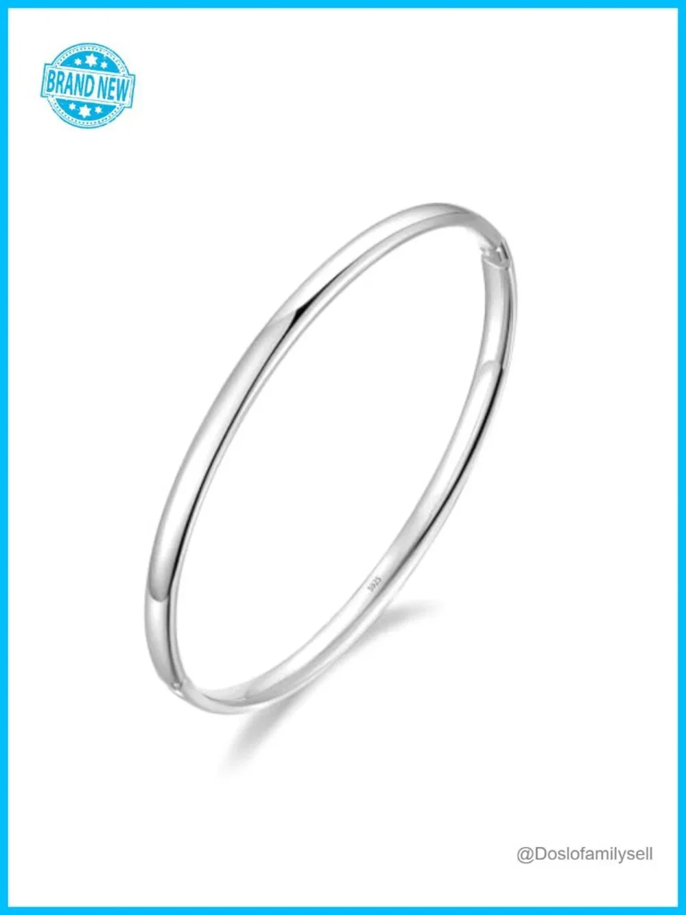 925 Sterling Silver Bangle Bracelets for Women Classic Italian Design